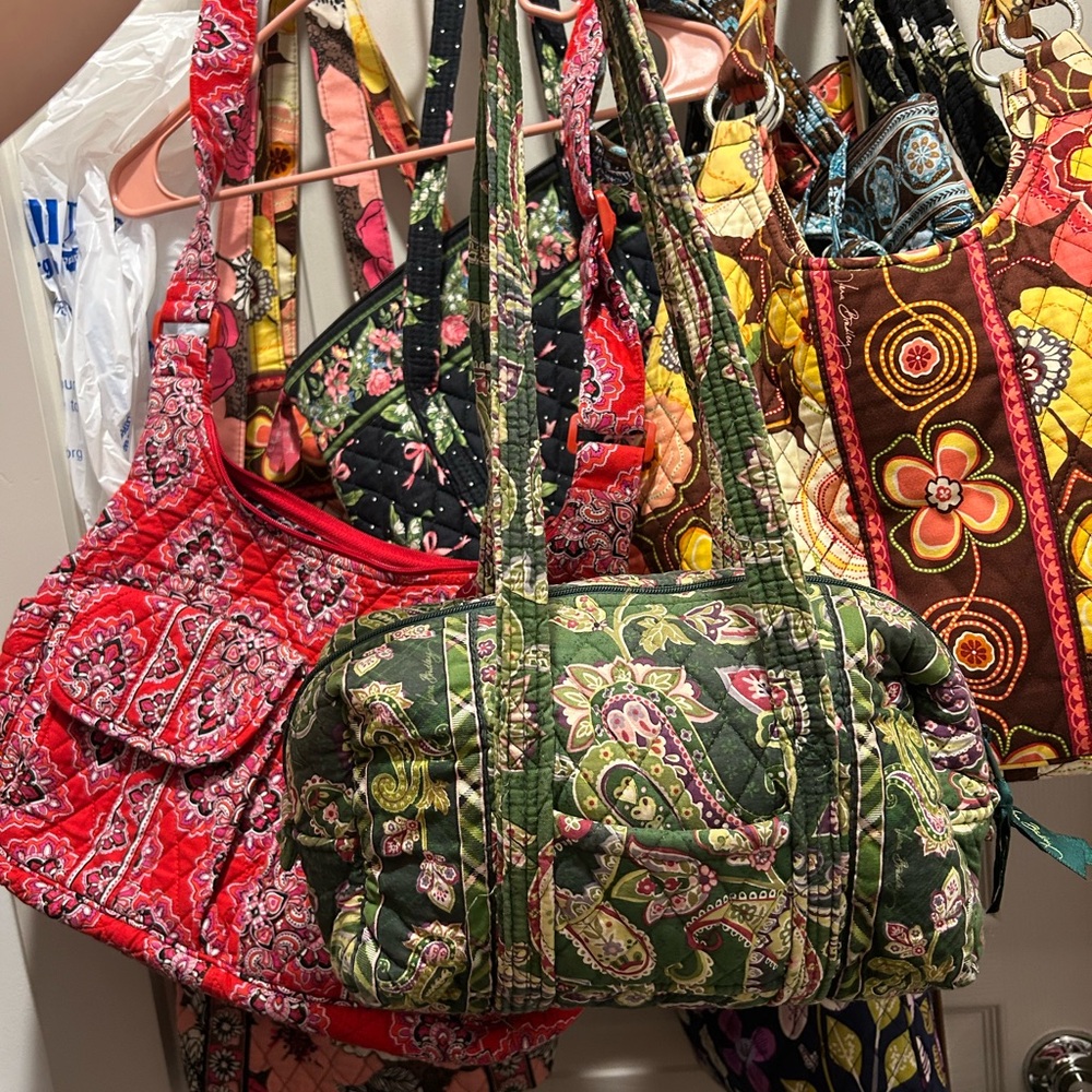 Vera Bradley- Chelsea Green- 100 bag mini duffle